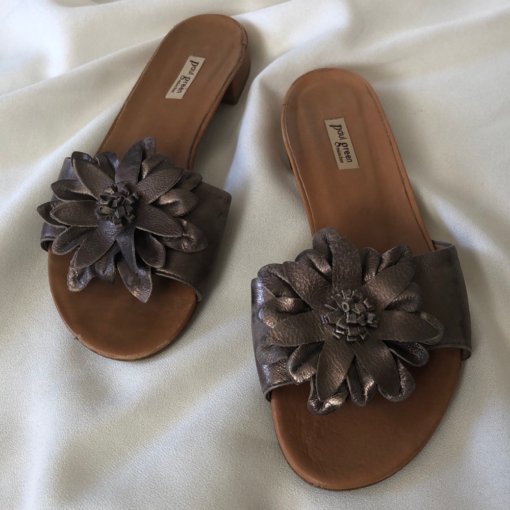 Bronze leather Paul Green sandals
